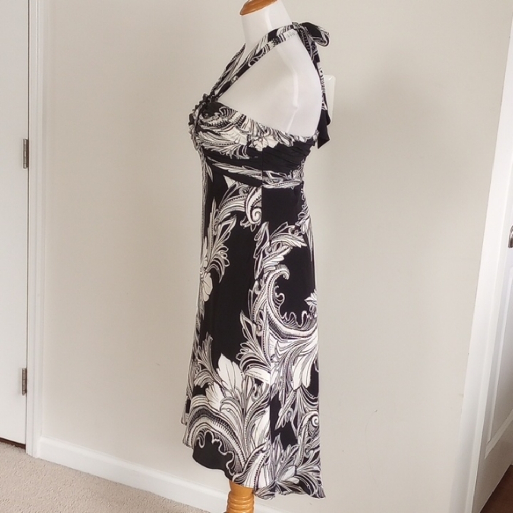WHBM Halter / Strapless Silk Dress Size 4 - Picture 3 of 10